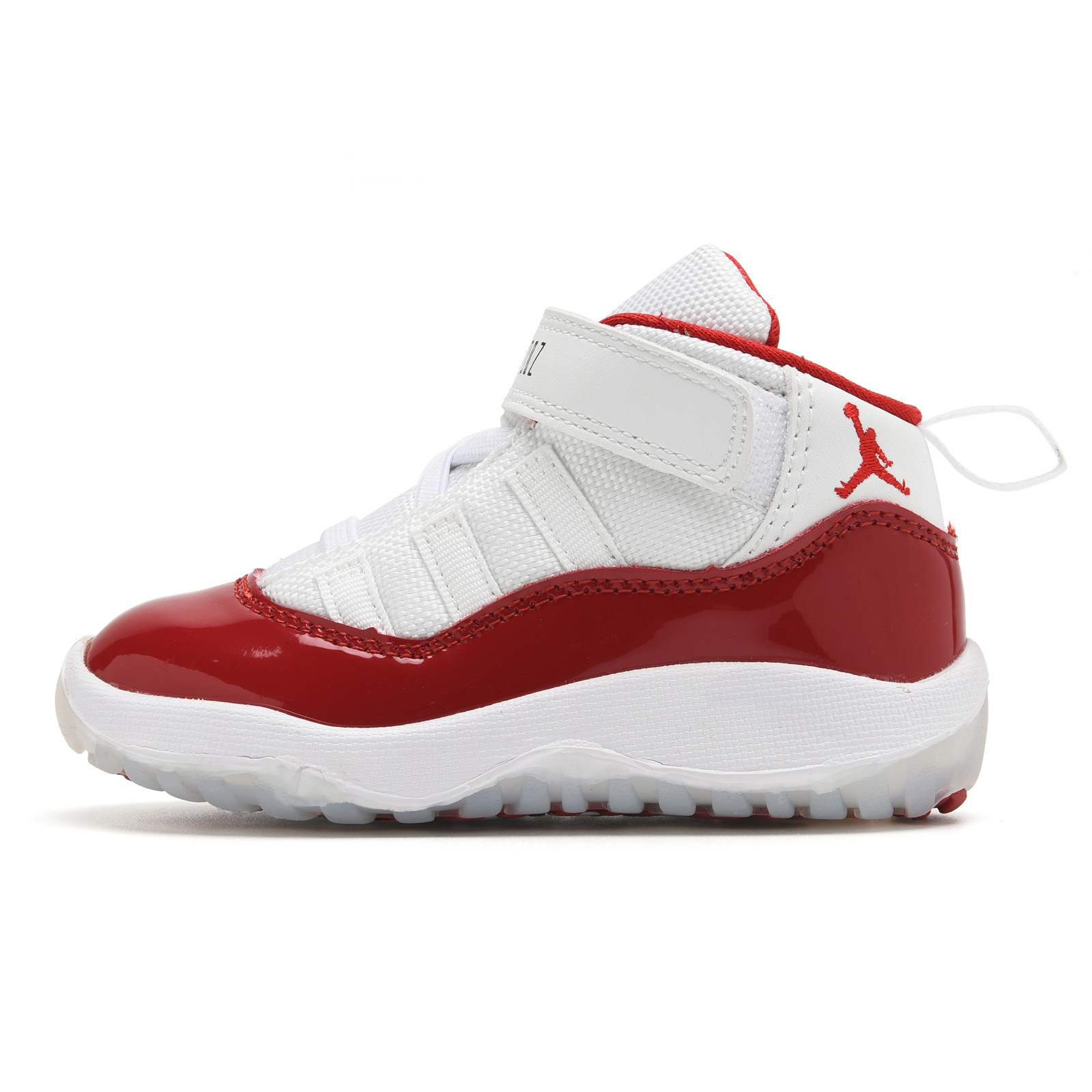 Youth Running Weapon Air Jordan 11 White/Red Shoes 022